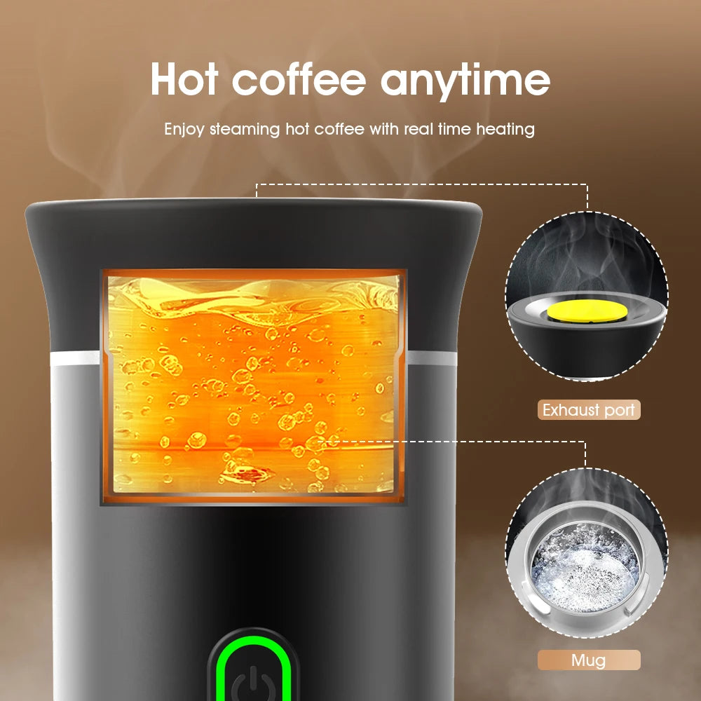 Wireless Electric Portable Espresso Coffee Machine for Car